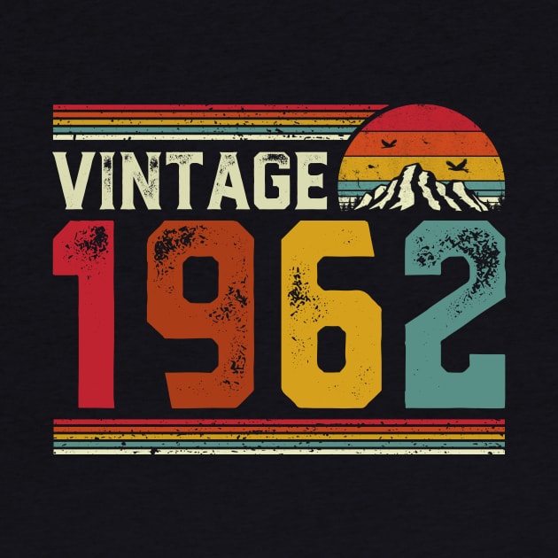 Vintage 1962 Birthday Gift Retro Style by Foatui